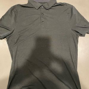 Black Lululemon short sleeve polo dry fit material